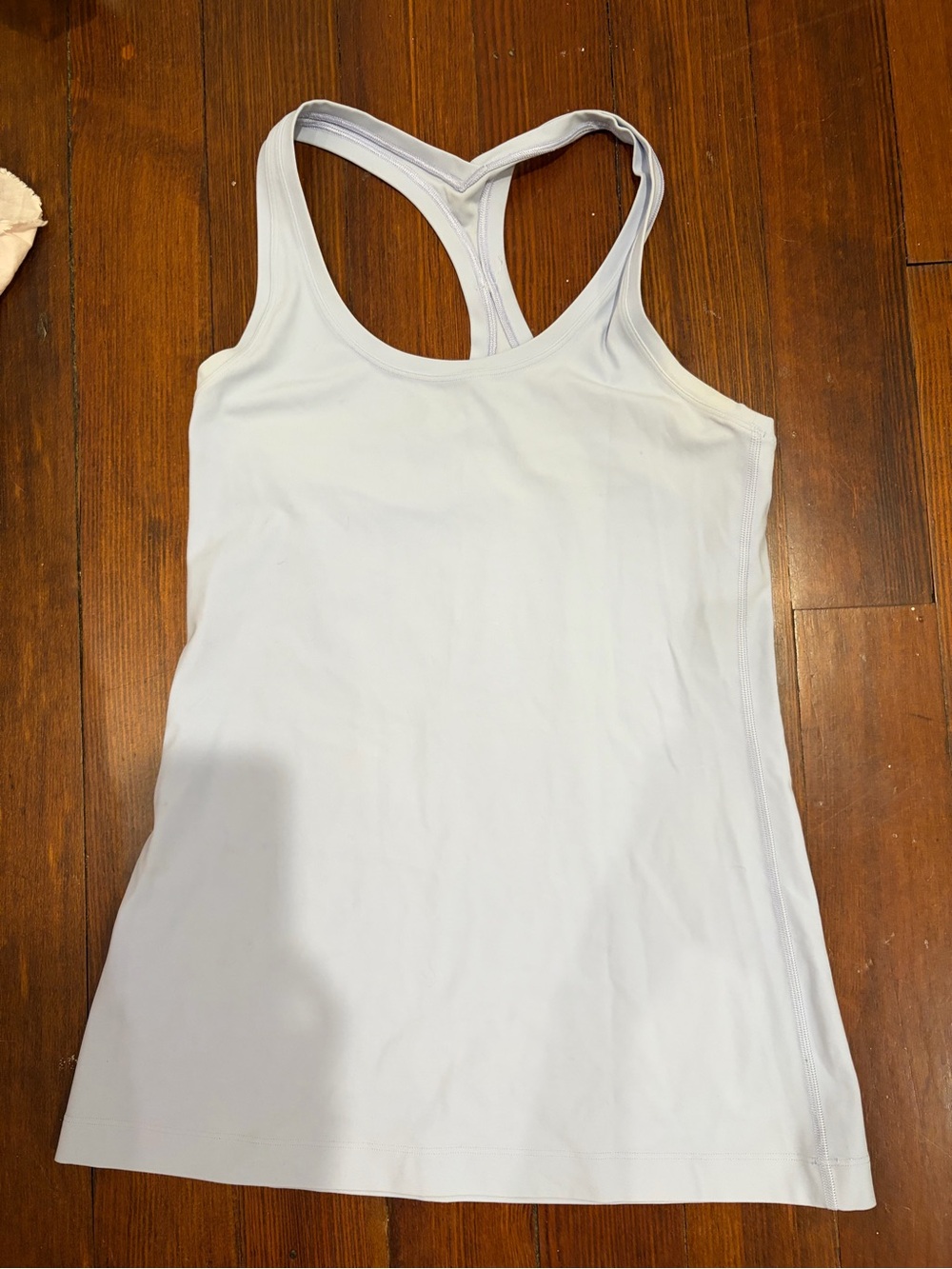 Light blue lululemon razor back tank top